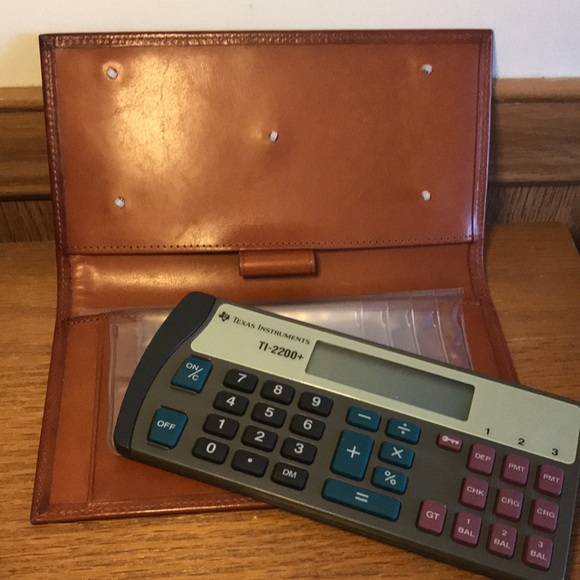 Dooney & Bourke “All Weather Leather” Financial Wallet - Built in TI Calculator - Picture 7 of 13